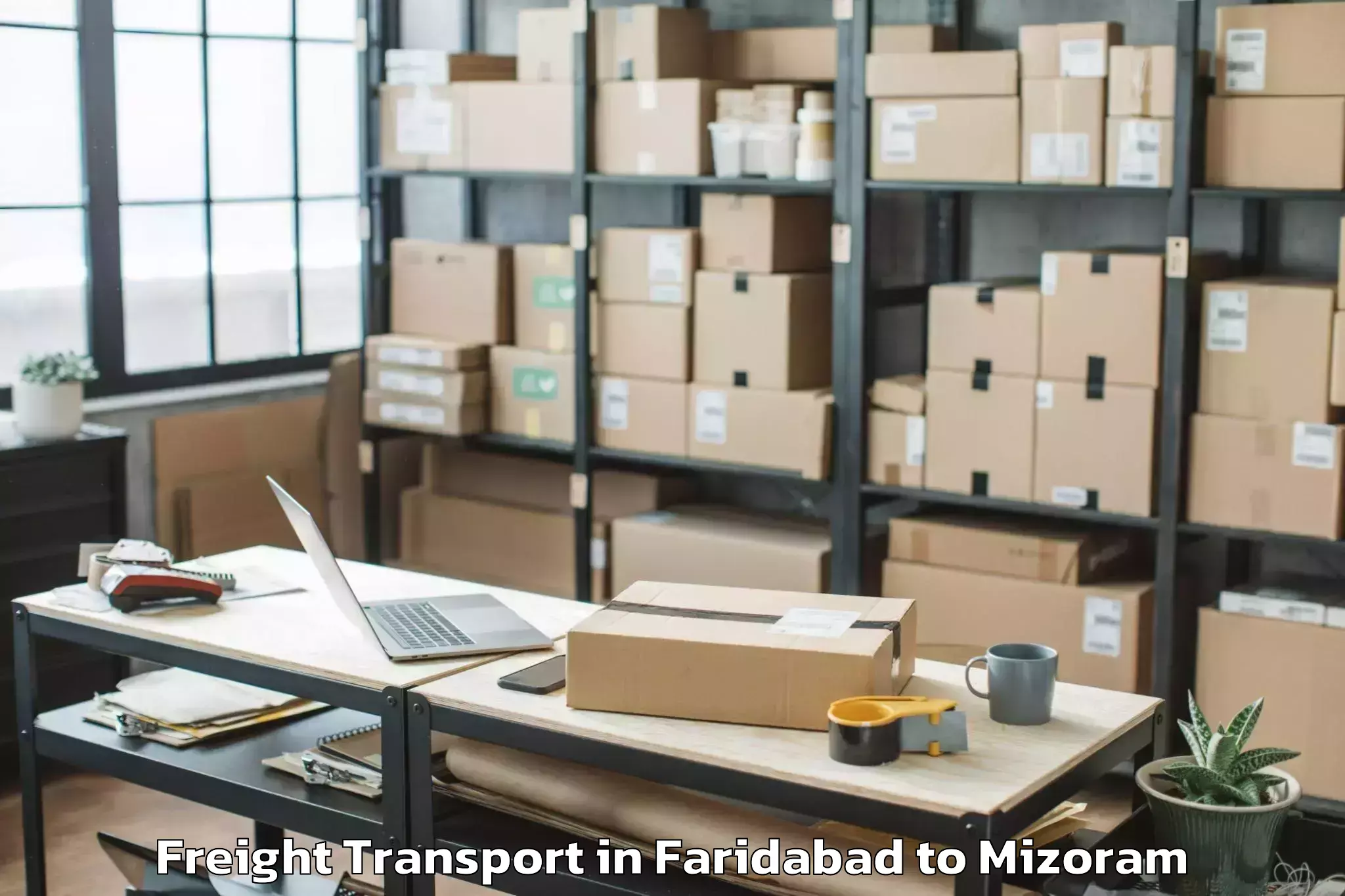 Discover Faridabad to Nit Aizawl Freight Transport